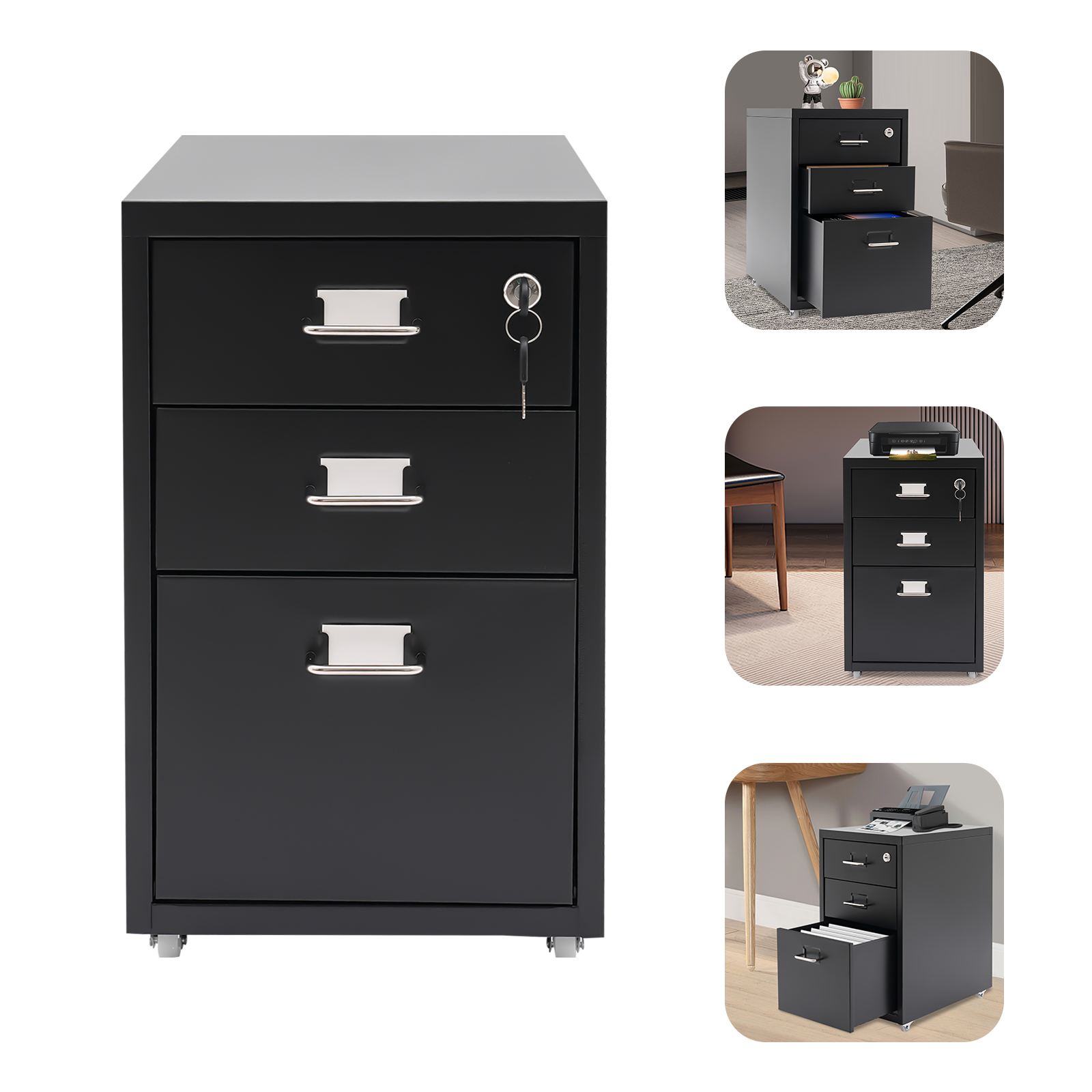 3 Tiers Rectangular Steel Vert - Office Furniture Hardware recensie en prijs
