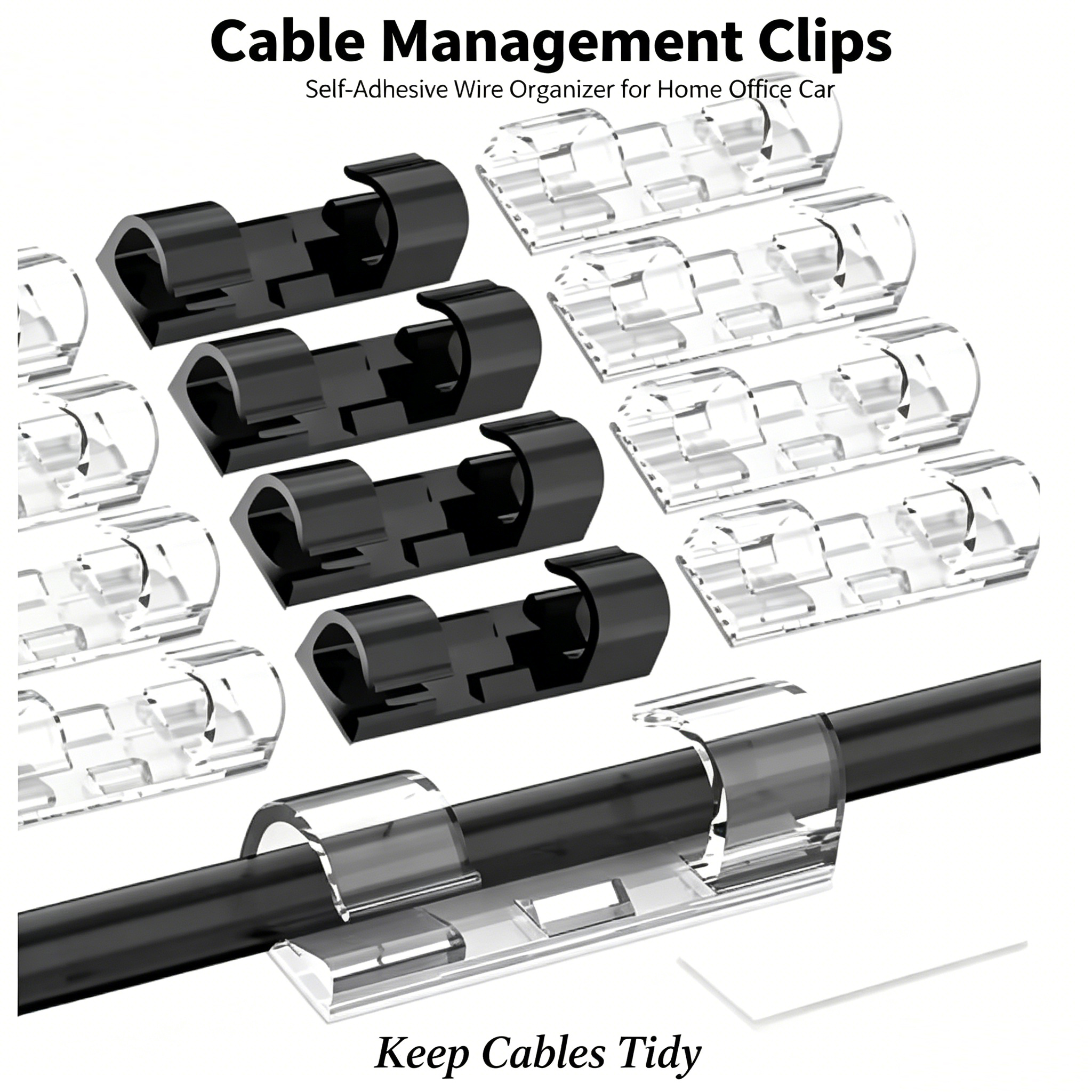 Cable Organizer Clips Cable Ma - Work Office Furniture recensie en prijs