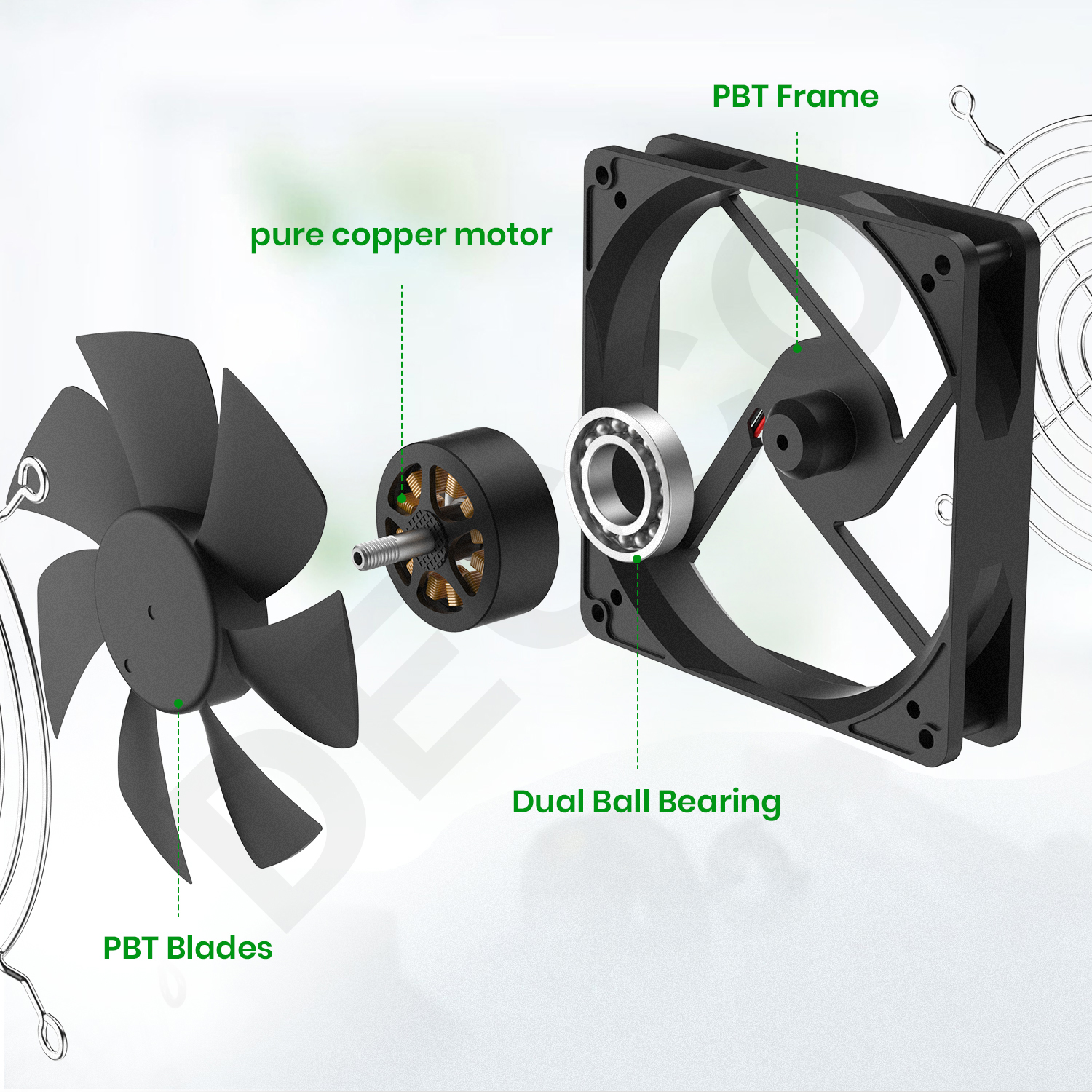 120mm 3000RPM Fan Cooling With - Work Office Furniture recensie en prijs