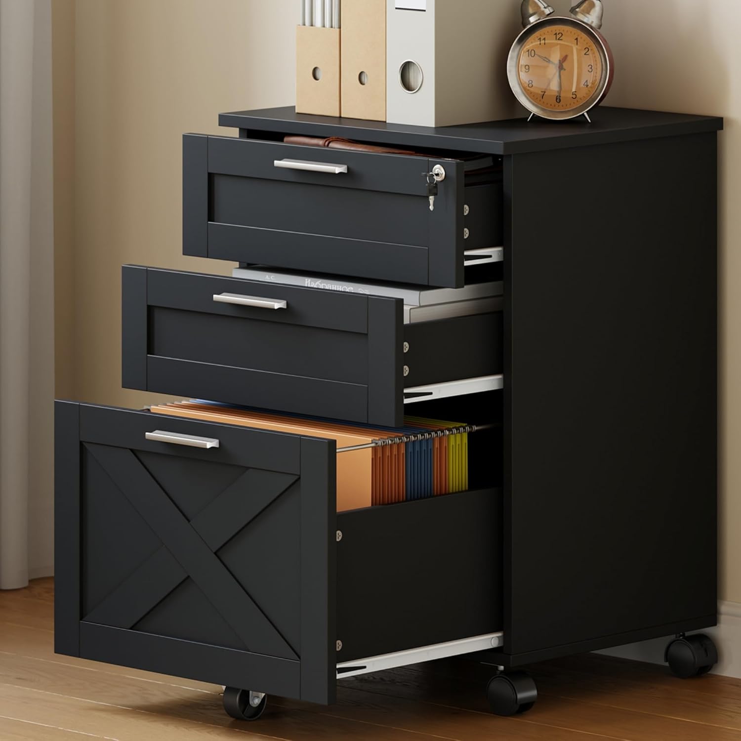 3-Drawer Rolling File Cabinet  - Office Furniture Hardware recensie en prijs
