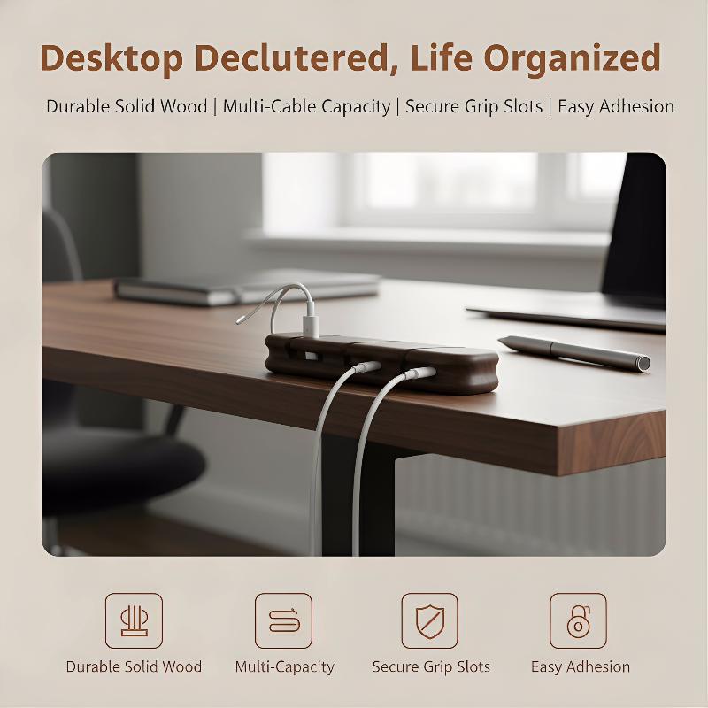 Solid Wood Cable Organizer Hol - Work Office Furniture recensie en prijs