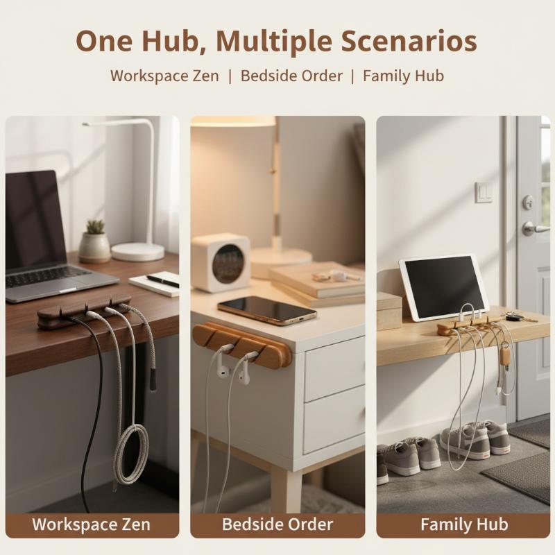 Solid Wood Cable Organizer Hol - Work Office Furniture recensie en prijs